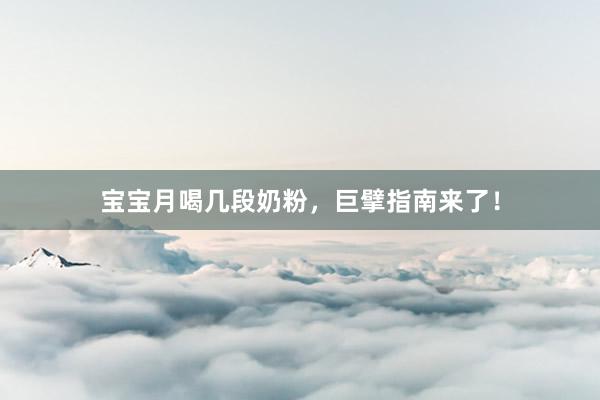 宝宝月喝几段奶粉，巨擘指南来了！